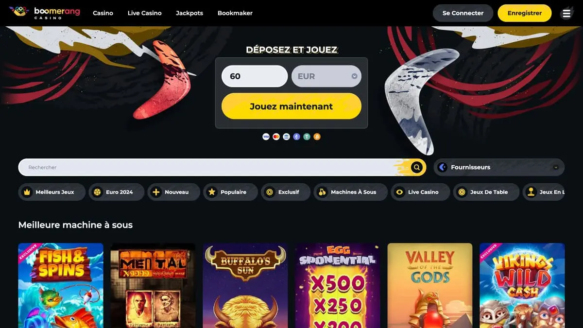 Boomerang casino en ligne France
